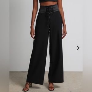 Lace Up Palazzo pant